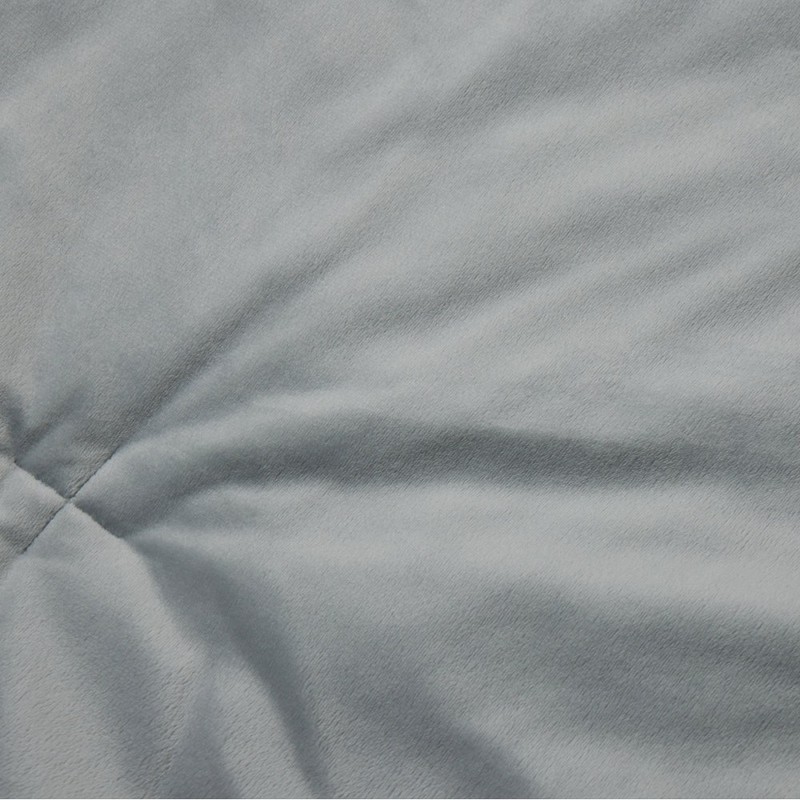 JAJU [JAJU] Soft Microfiber Peach Skin Quilted Comforter_SS_Blue Gray
