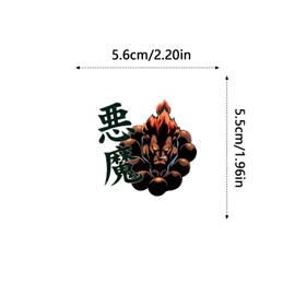 62pcs Tekken Stickers，Cartoon Anime Stickers Vinyl Waterproof Stickers, Used for Water Bottles, Skateboards, laptops, Diaries, Phones, Scrapbooks, Bumper, Children, Teenrs, Adults