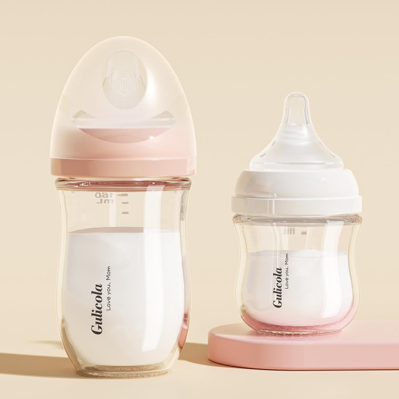 Gulicola Natural Flow Baby Bottle Silicone Nipple Level 4, Fast