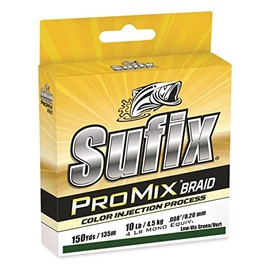 Sufix ProMix Braid 6 lb Low-Vis Green - 150 Yds, One Size (630-006G)