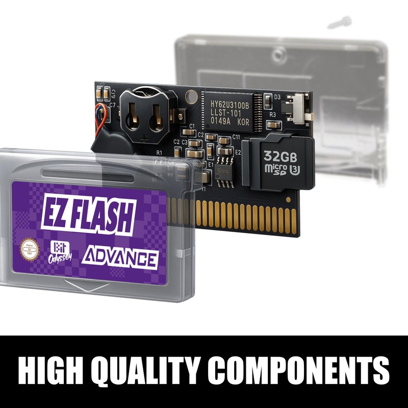 EZ Flash AIR Advance. Retro-Themed Flash Cart for GBA +