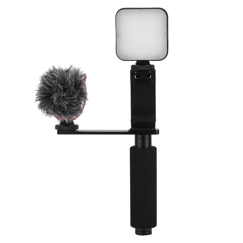 YELANGU Smartphone Vlogging Hand Grip Set Video Recording Holder Handle