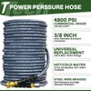 TechSweepPro 5000PSI Pressure Washer Gun and Hose Kit, 25FT Kink