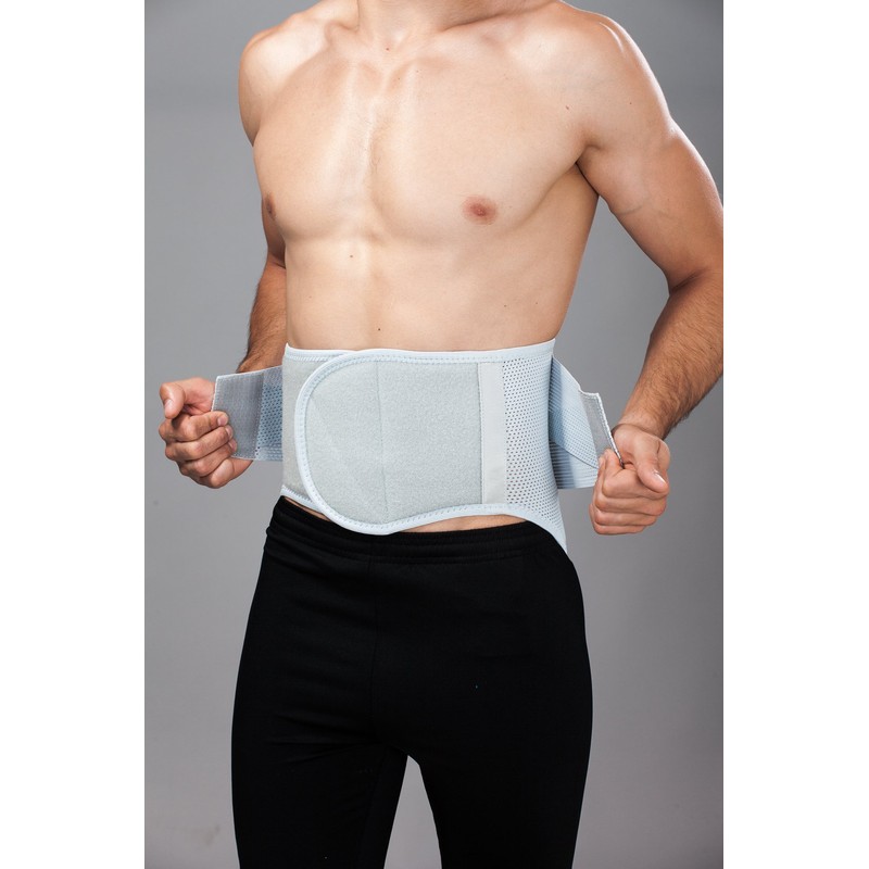 LOREY-LU10077 Breathable Back Support Elastic Mesh Size L Colour Silver
