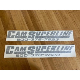Cam Superline Trailer Replacement 22” Stickers (set Of 2) Older Design Black