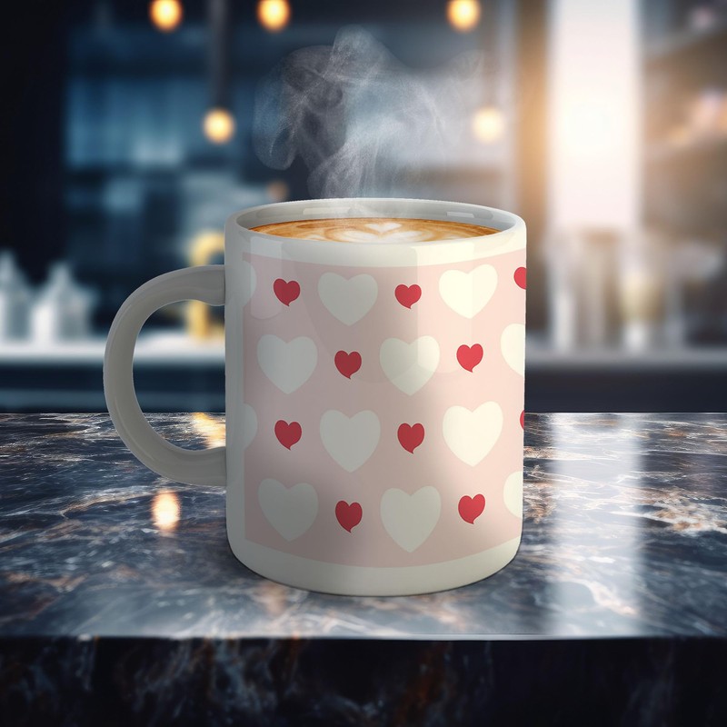 Ambesonne 4 Pcs Set Gift for Men, Romance Tie Hankerchief