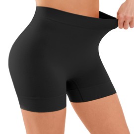 YADIFEN Women's Cycling Shorts, Women's Shorts, Leggings, Very Short Shorts, Under Dress, Skirt, Anti-Chafing, Comfortable, High Waist, Boxer Shorts, Hot Pants, 1 Pack Black