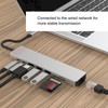 8-in-1 Type-C Hub Docking Station, Multi-Function USB Splitter Adapter 4K