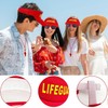 GWAWG Lifeguard Costume Set include Include Lifeguard Hat,Guard Whistle and