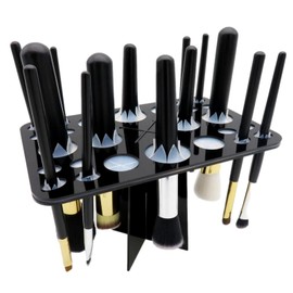 Copeflap Makeup Brush Stand, Cosmetic Brush, Drying, Storage Stand, Stand, Stand for Makeup Brushes (Black)