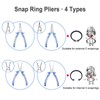 SPEEDWOX Snap Ring Pliers 9" Internal Circlip Pliers Heavy Duty