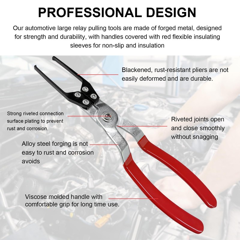 FSTURIOS 2PCS Relay and Fuse Removal Tool, Relay Puller Pliers