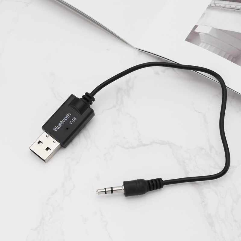 Create idea 2Pcs USB Bluetooth to AUX Cable Receiver 3.5mm