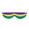 Mardi Gras Fabric Bunting (golden-yellow, green, purple) Party Accessory (1