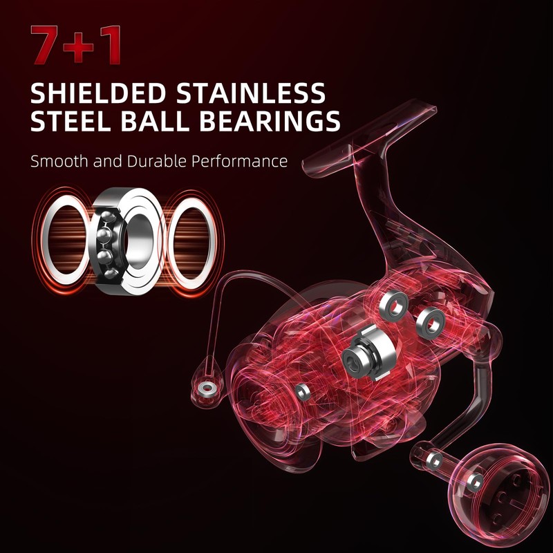 WUPUMAN CFSW Spinning Reel 7+1 Shielded Stainless Steel BB -Enhanced