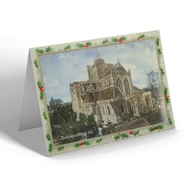 CHRISTMAS CARD - Vintage Hampshire - Romsey Abbey S.E. (b)