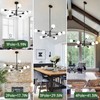 RUIYEY Modern Sputnik Chandeliers Light, 8-Light Black Chandeliers for Dining
