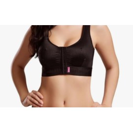 LIPOELASTIC PI Extra Variant - Post-Surgical Bra Front Closure Black