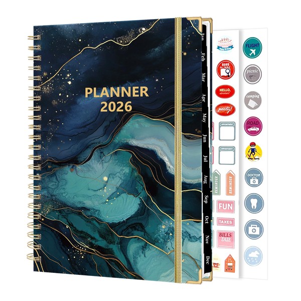MOFELON Diary 2026-2026 Diary A5 Week to View, Jan 2026