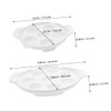 LIFKOME 2pcs Ceramic Escargot Baking Dish French Style Snail Platter