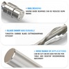 MEIGGTOOL 1/4-Inch Diameter Spiral Flush Trim Router Bits, Down-Cut Flush