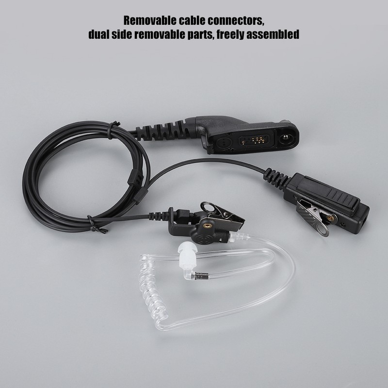 Air Tube Earpiece Headset Mic For CB Ham Radio MTP850S