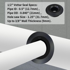 Vsttar 2 Pack 1/2" Flexible Tank Adapter (Bulkhead), Flexible Pipe-to-Tank Seal