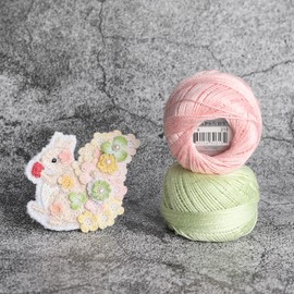 Rhapsody Pearl Cotton Thread Size 8 Crochet Thread Perle 12 Balls Set Hand Knitting, Embroidery, Sashiko, Cross-Stitch, Sewing, Needlepoint, DIY, Quilting (Set Biscay Bay)