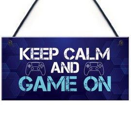 Red Ocean Gamer Gifts For Boys Gaming Sign For Games Room Boys Bedroom Novelty Gaming Birthday Christmas Gifts For Son Brother