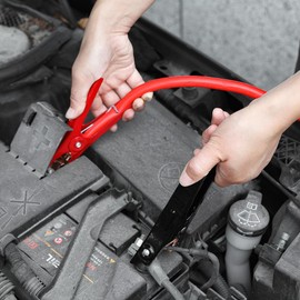 Justin Case Smart Heavy-Duty Jumper Cables for Car, Includes 6 Gauge Wire Conductor 16' Jumper Cables & 365 Days of Roadside Assistance