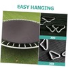 Sosoport 36Pcs Portable Triangle Buckles for Trampolines Durable V Shaped