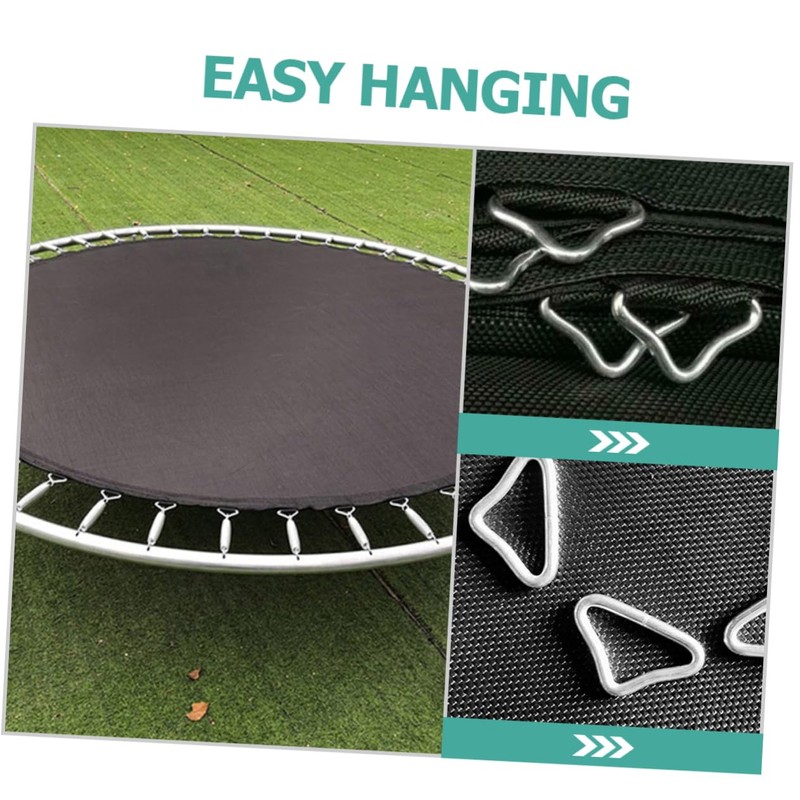 Sosoport 36Pcs Portable Triangle Buckles for Trampolines Durable V Shaped