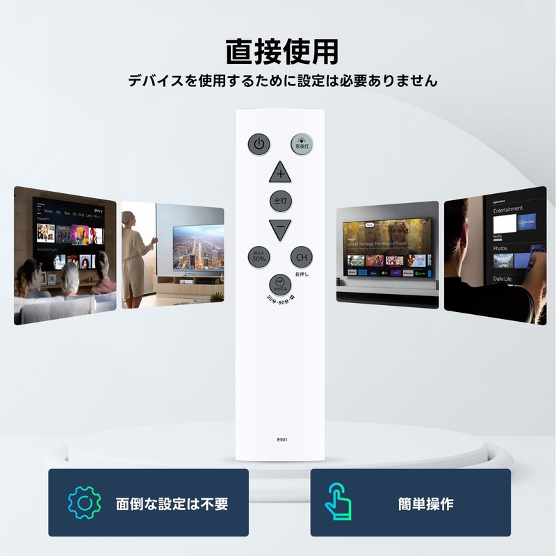 Ceiling Light Remote Control E501 for Luminous LED ELSONIC CEILING