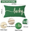 Ogiselestyle St Patricks Day Lucky Green Throw Pillow Cover, 12