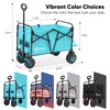 Sekey Wagon Cart with Big All-Terrain Beach Wheels, Collapsible Heavy