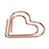 100Pcs Paper Clips Rose Gold Unique Shape Electroplating Process Lightweight