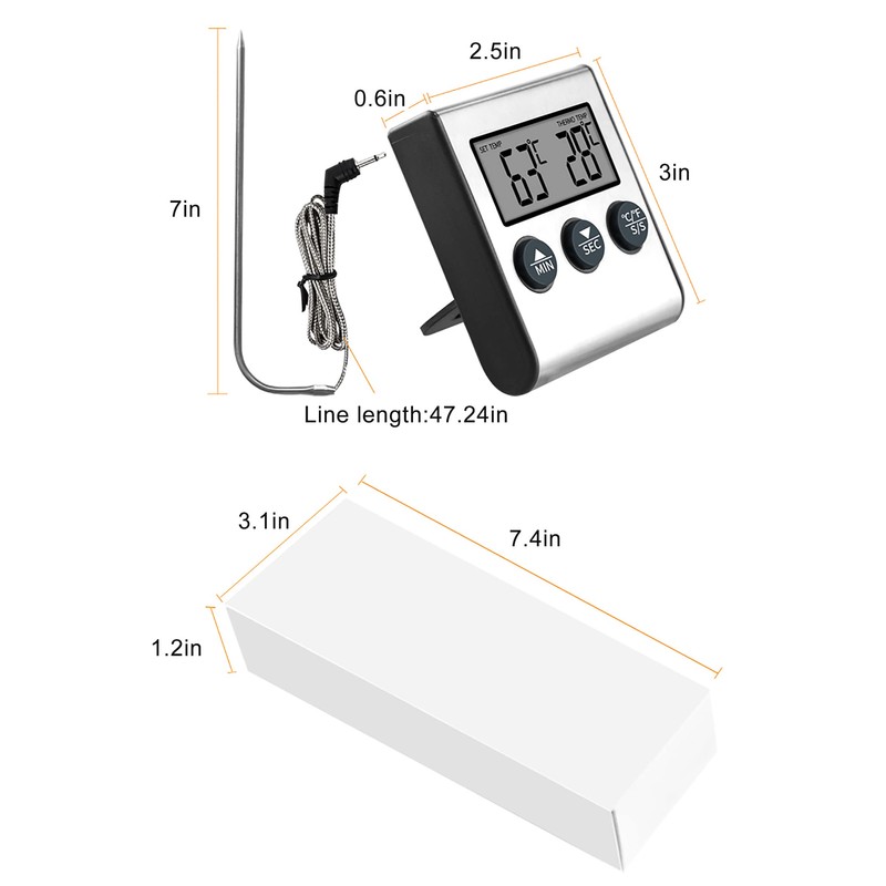 Meat Thermometer Digital for Cooking Precise Oven Temperatures - Accurate