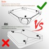 1 set di spalline regolabili in corda di nylon nero
