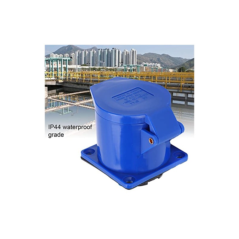 Industrial Plug Power Socket , Electrical Plugs 3‑Pin 1‑Phase Explosion‑Proof