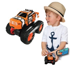 Wild Wheelz - Ocean by Deluxebase. Friction Powered Monster Truck Toy Car. Push the Sea Animal Truck Toy for Kids