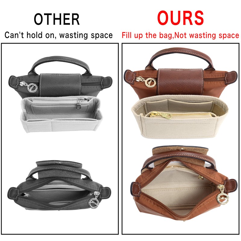 ATSEKTZ Mini Bag Organizer For Longchamp Small Tote Bag -