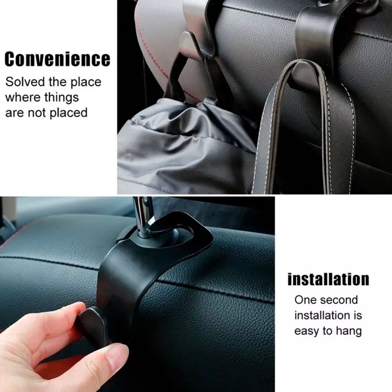 Veraly Gancho Para Carros Soporte Práctico Colgar Saco Bolsa Auto