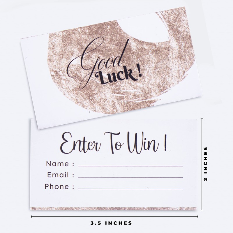 CLEVER SIGNS Raffle Tickets, 200-Pack, Enter to Win Cards, 3.5"