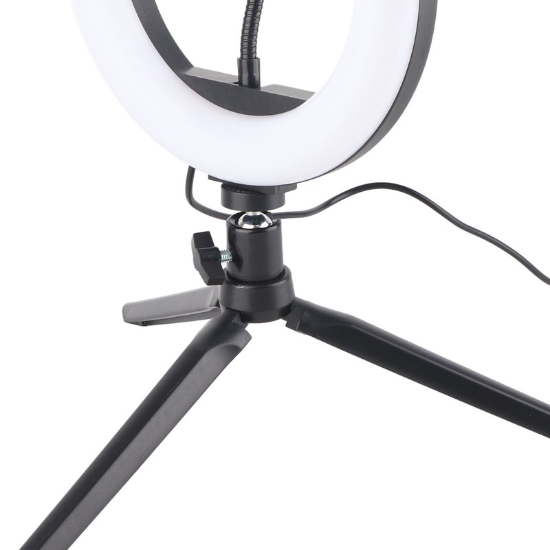 UN‑206 3‑Color 20cm Ring Light LED Tripod Stand Arc Fill