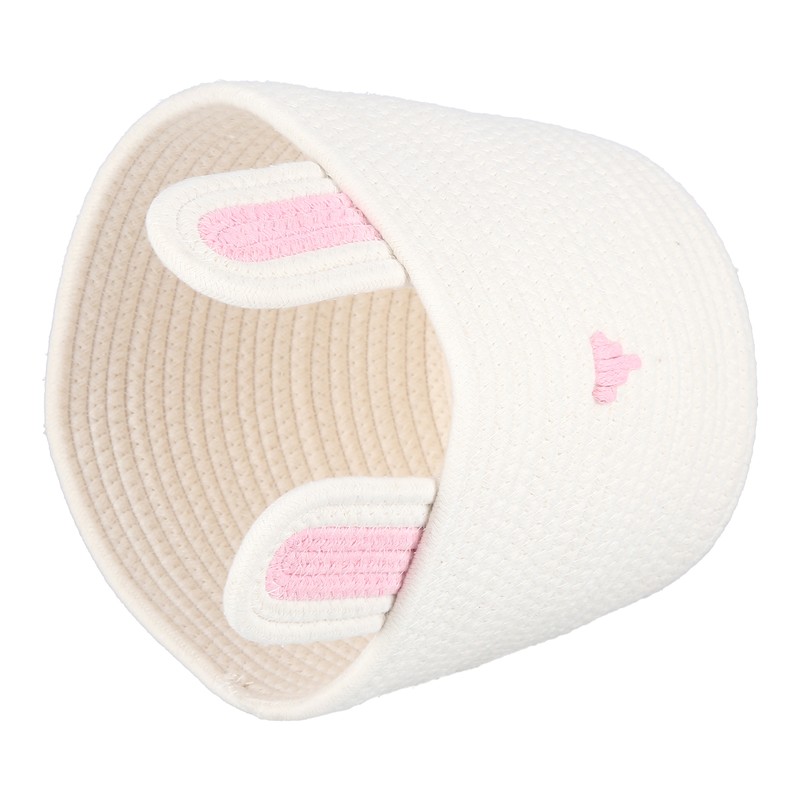 Storage Basket Rugged Lovely Small Bunny Attractive Decorative Home Furnishing