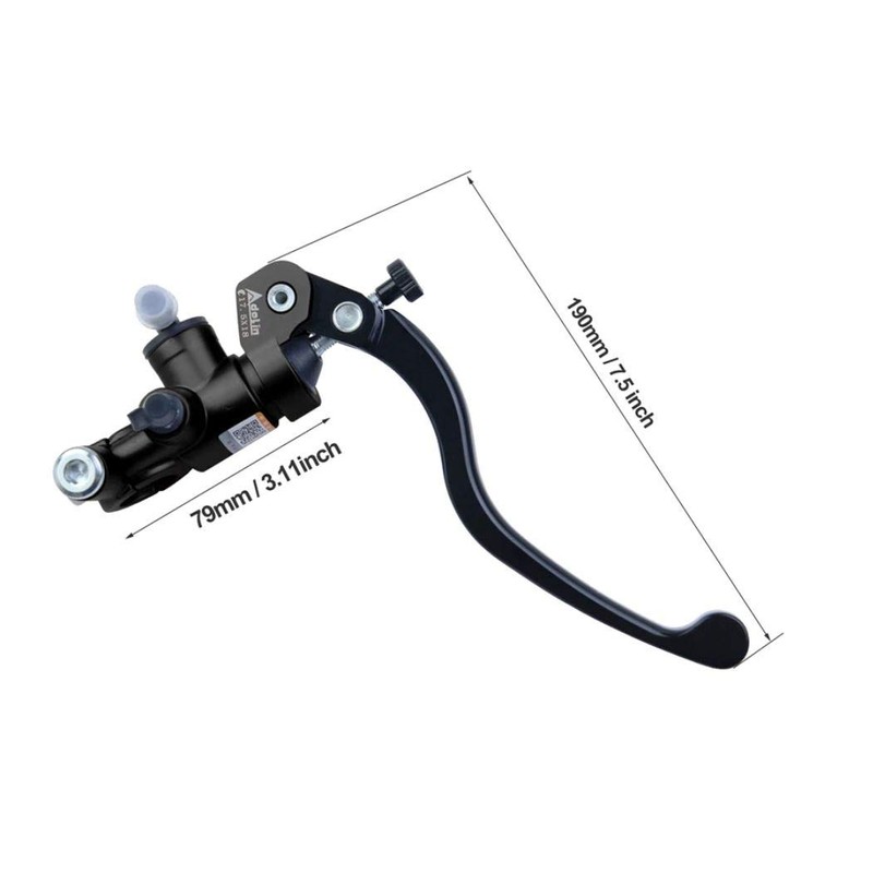 Motorcycle Brake Pump Radial Hydraulic Universal Grey Adelin Braking Grey