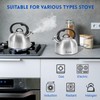 Jeasom Tea Kettle Stovetop - Food Grade Stainless Steel Whistling