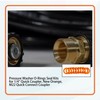 1/4" Pressure Washer Quick Coulper QD Colored O-Rings, M22 Quick