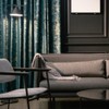 Velvet Curtain Panel Pinch Pleated Back Tab Living Room Luxury