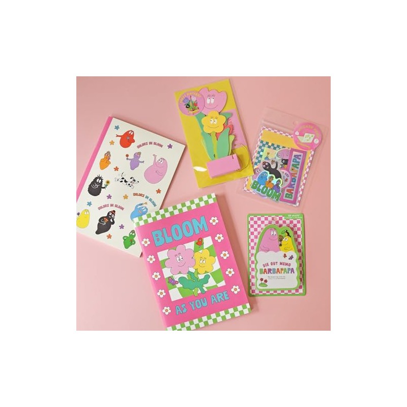 Barba Papa Greeting Life A5 Notebook BBN-335 Bloom Pink